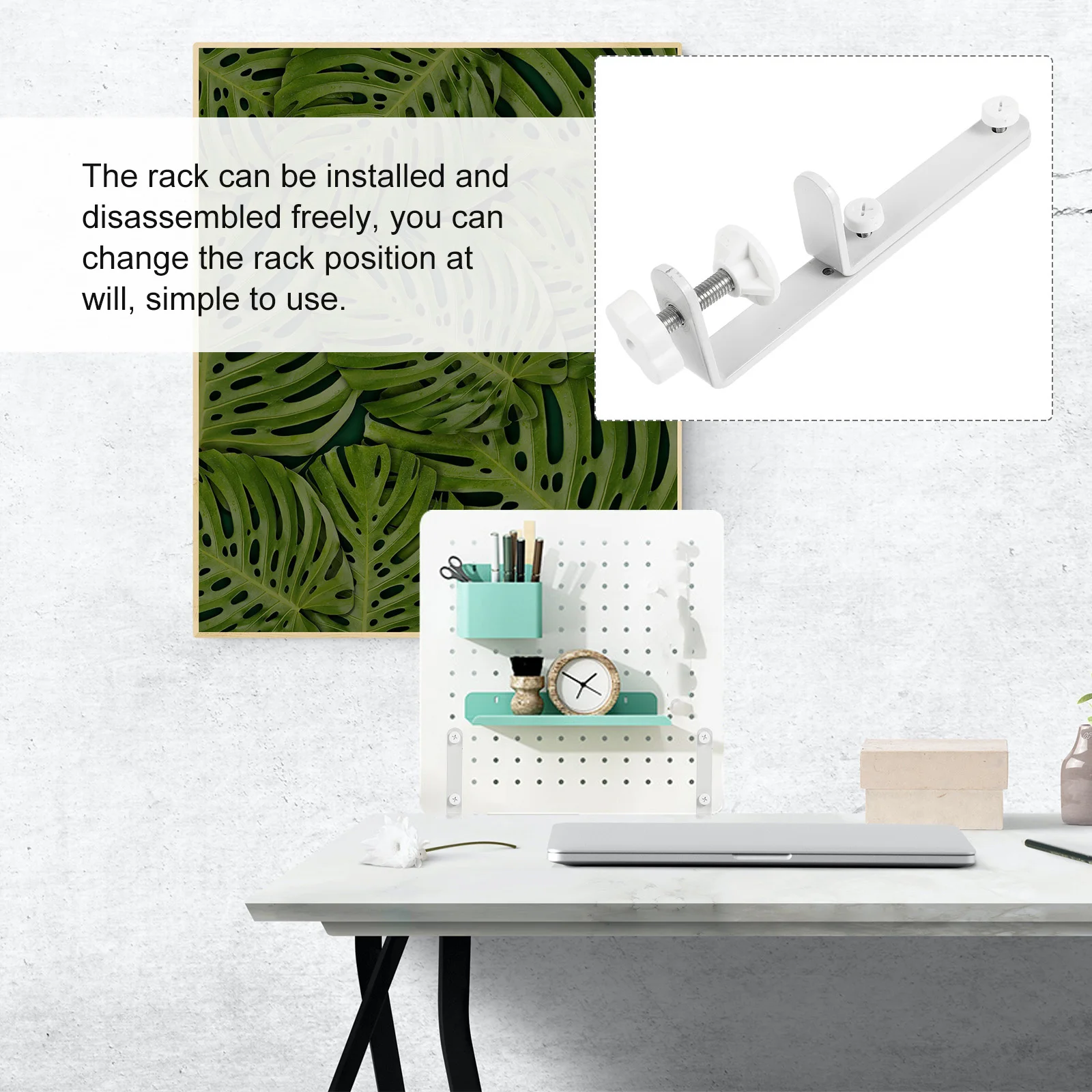 

Wall Mounted Hole Board Racks Iron Storage Holder Fixing Bracket Bathroom Shelf Household Stands Coat Hanger Utility Organizer