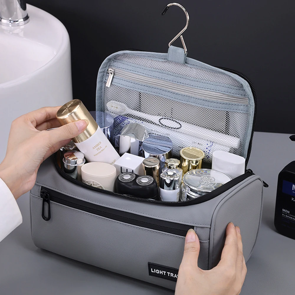 Toiletry Bag, Hanging Travel Shaving Dopp Kit, Water-resistant Toiletries Organizer Bags, Cosmetic Bags for Makeup Accessories