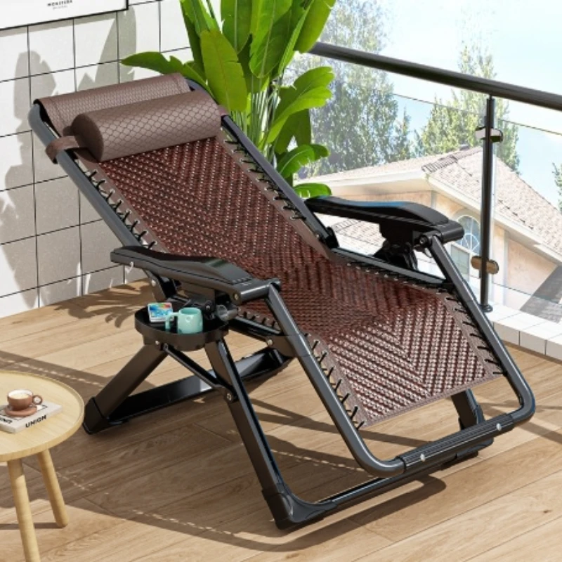 كرسي كرسي محمول قابل للطي مريح للجلوس والنوم لكبار السن قيلولة شرفة مكتب استخدام الراحة المنزلية #4