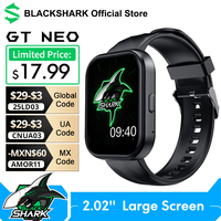 Global Version Black Shark GT Neo Smart Watch 2.02'' Large Display spO2 Monitor IP68 Waterproof Smartwatch 100+ Sport Mode