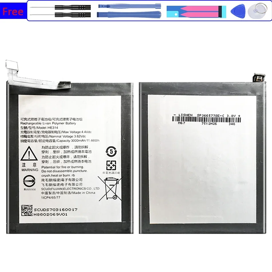 3000mAh Battery HE314 for SHARP AQUOS Z2 A1 FS8002