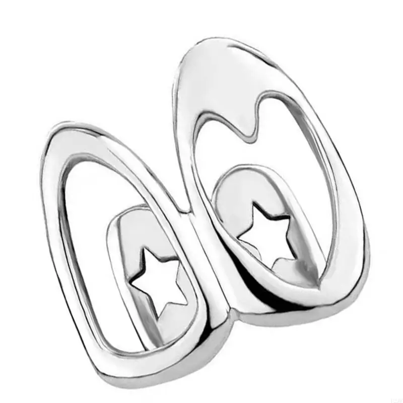   Adjustable Copper Plated Heart Cutout Teeth Covers Convenient Accessory Decoration for Street Styles Lovers Wear