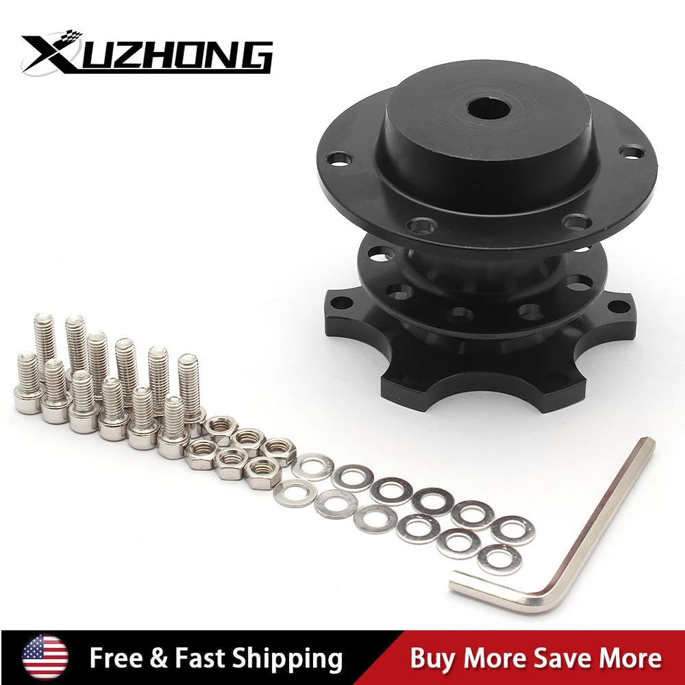 

Universal Aluminum 6 hole Racing Steering Wheel Quick Release Hub Kit Wheel Hub Adapter Car Accessoriess Replace