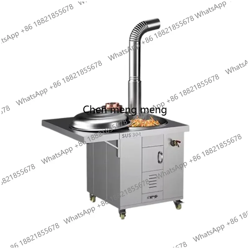 DD  High-end Stainless Steel Barbecue Grill Patio Heaters Smoke Pipes Ovens Firewood Stoves Nordic Outdoor Heating Varmekilde