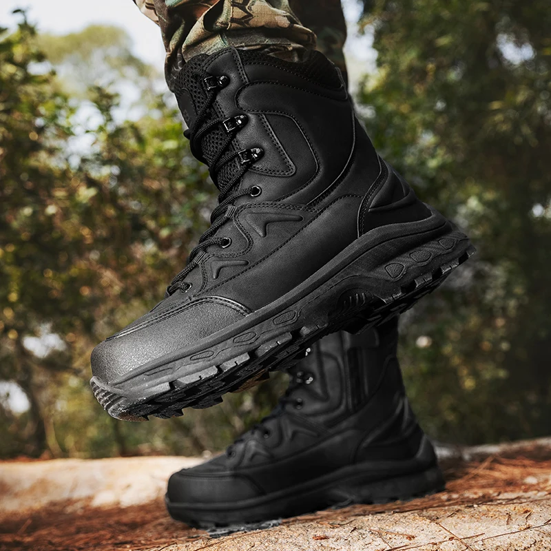 New mesh cloth in the wear-resistant tactical boots outdoor sports hiking shoes hiking boots