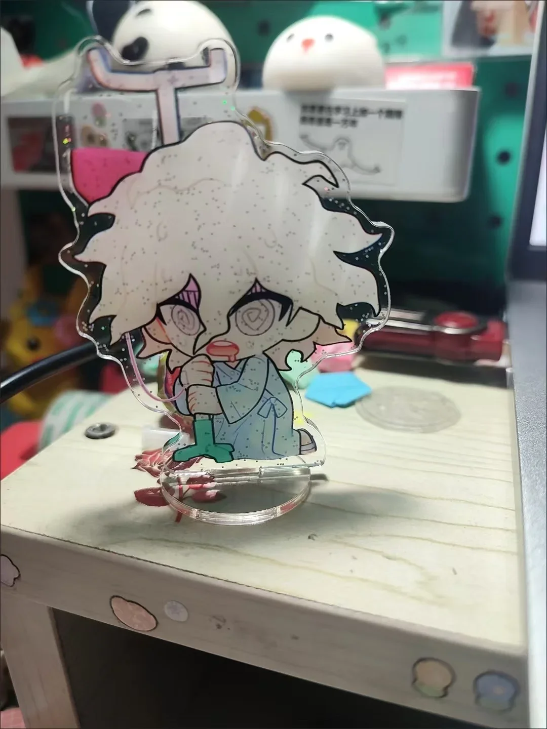 Game Danganronpa Anime Figure Komaeda Nagito Acrylic Stands Model Plate Desk Decor Prop Standing Sign Fans Gift