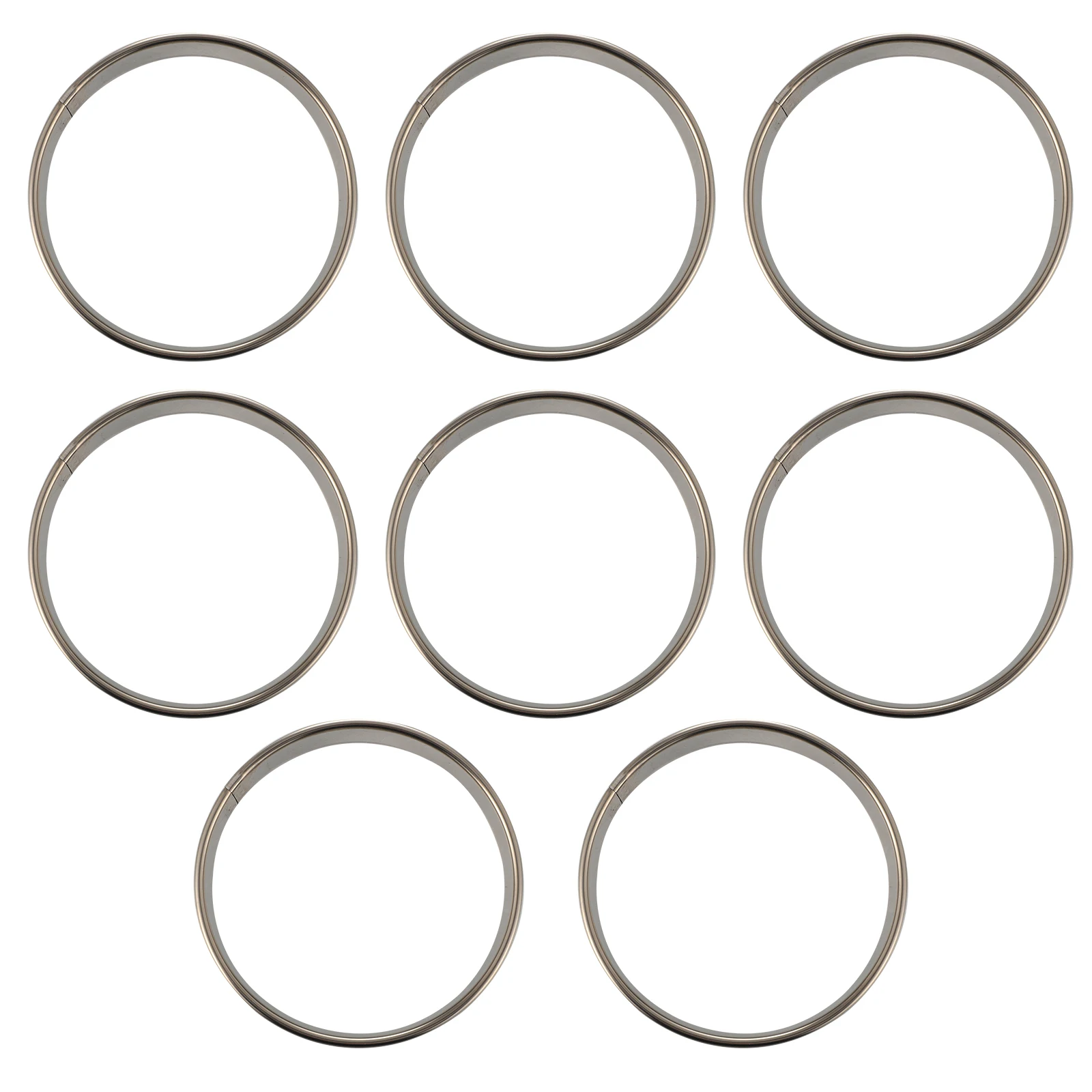 

8pcs Cookie Molds Stainless Steel Baking Tools Cake Moulds Mousse Ring Child Shapes Food Grade Safe Healthy Durability Smooth