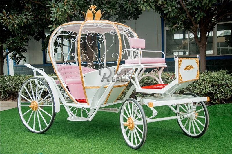 New Cinderella Drawn With Hood White English Bridal Cinderella Horse Carriage Buggy Cabriolet Royal