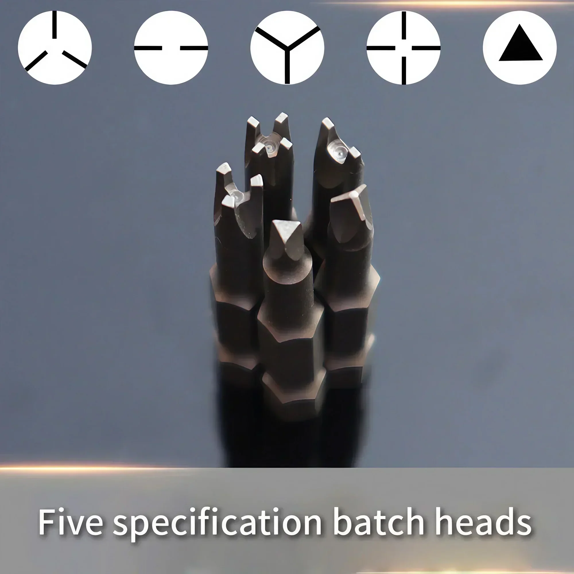 5/7/13pcs Special-shaped Screwdriver Set, 50mm Magnetic Chrome-Vanadium Bits for Repair, Y-Type Triangle Cross 3-Point image 2
