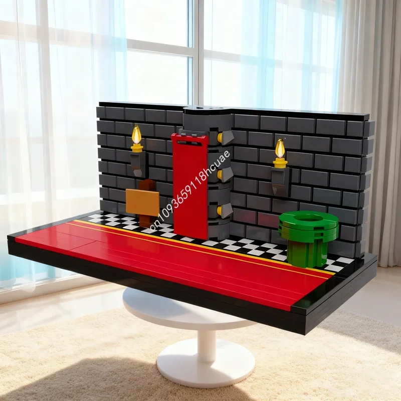 

Набор для сборки модели Замка Боузера (541 деталь) MOC: Конструктор для детей, развивающая игрушка, идея для подарка на Рождество