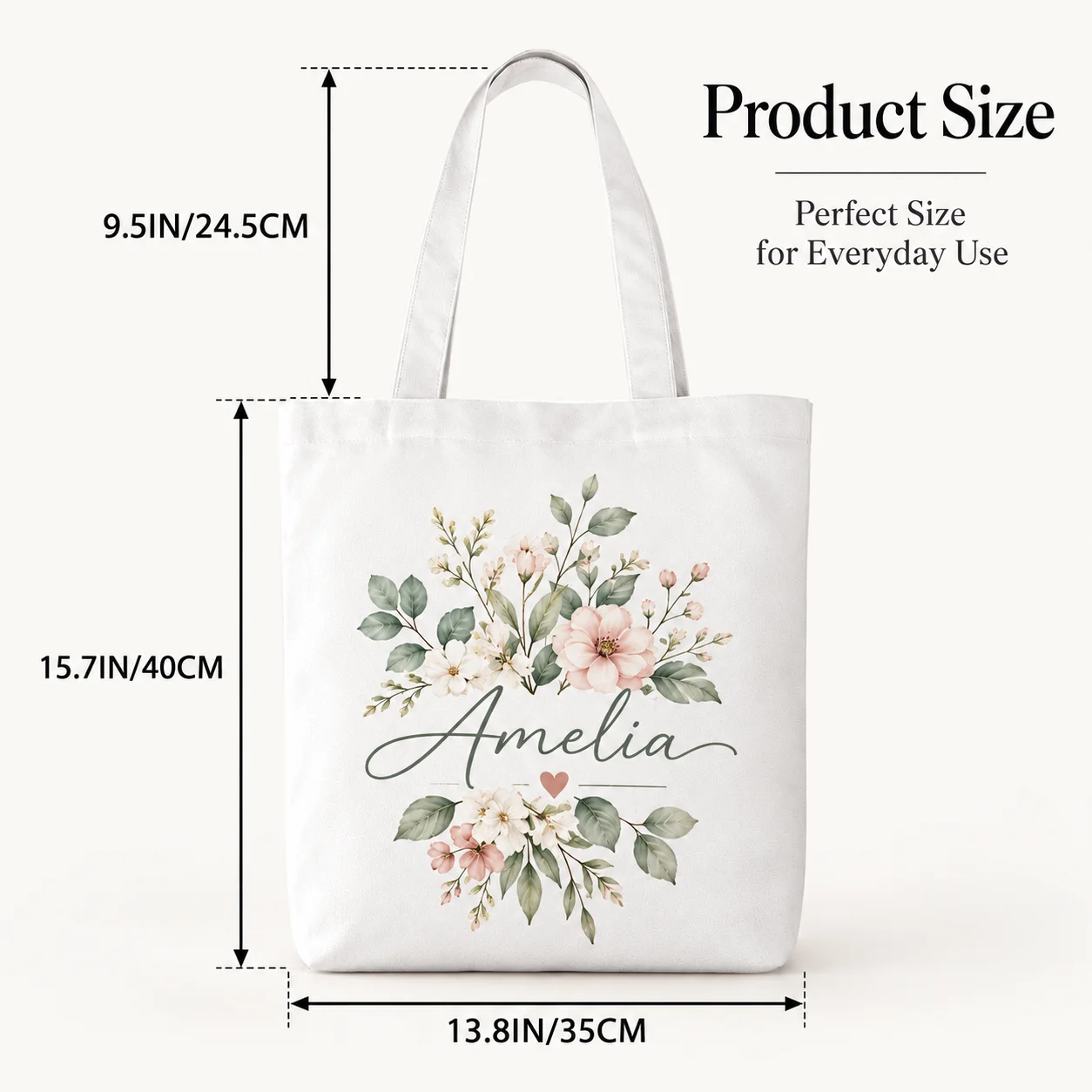Custom Bag Double‑Sided Print Soft Cotton Canvas Tote Bag DIY Personalized Pattern Shoulder Handbag Reusable Large Capacity