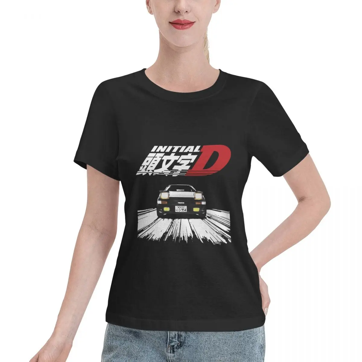 Oversized Option Initial D - AE86 CHASE Women's T-shirt Streetwear Oversized Top