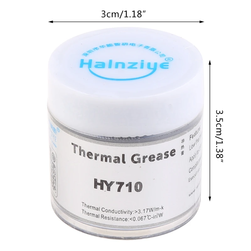 Composto térmico 3.17W/para m.K do dissipador calor do silicone da pasta HY710-CN10 para o processador