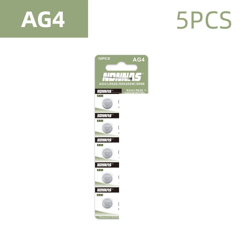 AG4 LR626 1.55V Alkaline Button Batteries 377A SR626SW LR66 177 376 High Quality Coins Cell Battery For Watches Toys
