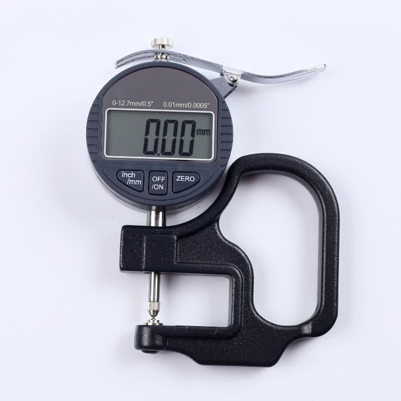 

LCD Micrometer 0-10mm Electronic Digital Thickness Gauge 0.001mm/0.01mm Round Head Micron Thickness Indicator Meter Lens