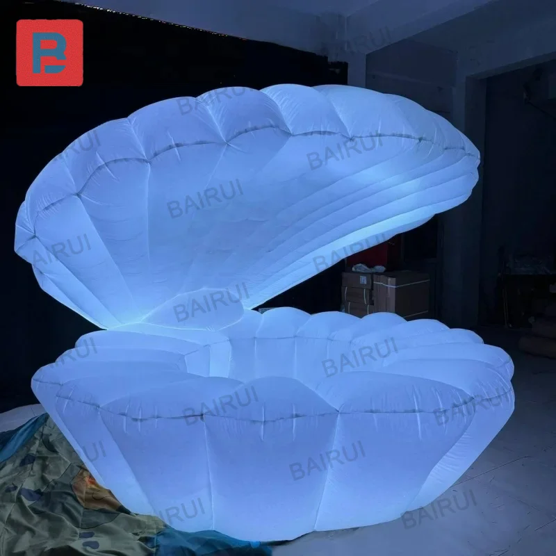 

Shining beautiful inflatable white shell pearl shell for jewellery store advertising