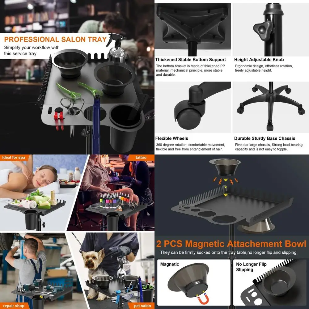 

Двухуровневая тележка-столик с профессиональными инструментами, тележка для наращивания и укладки волос для домашнего использования