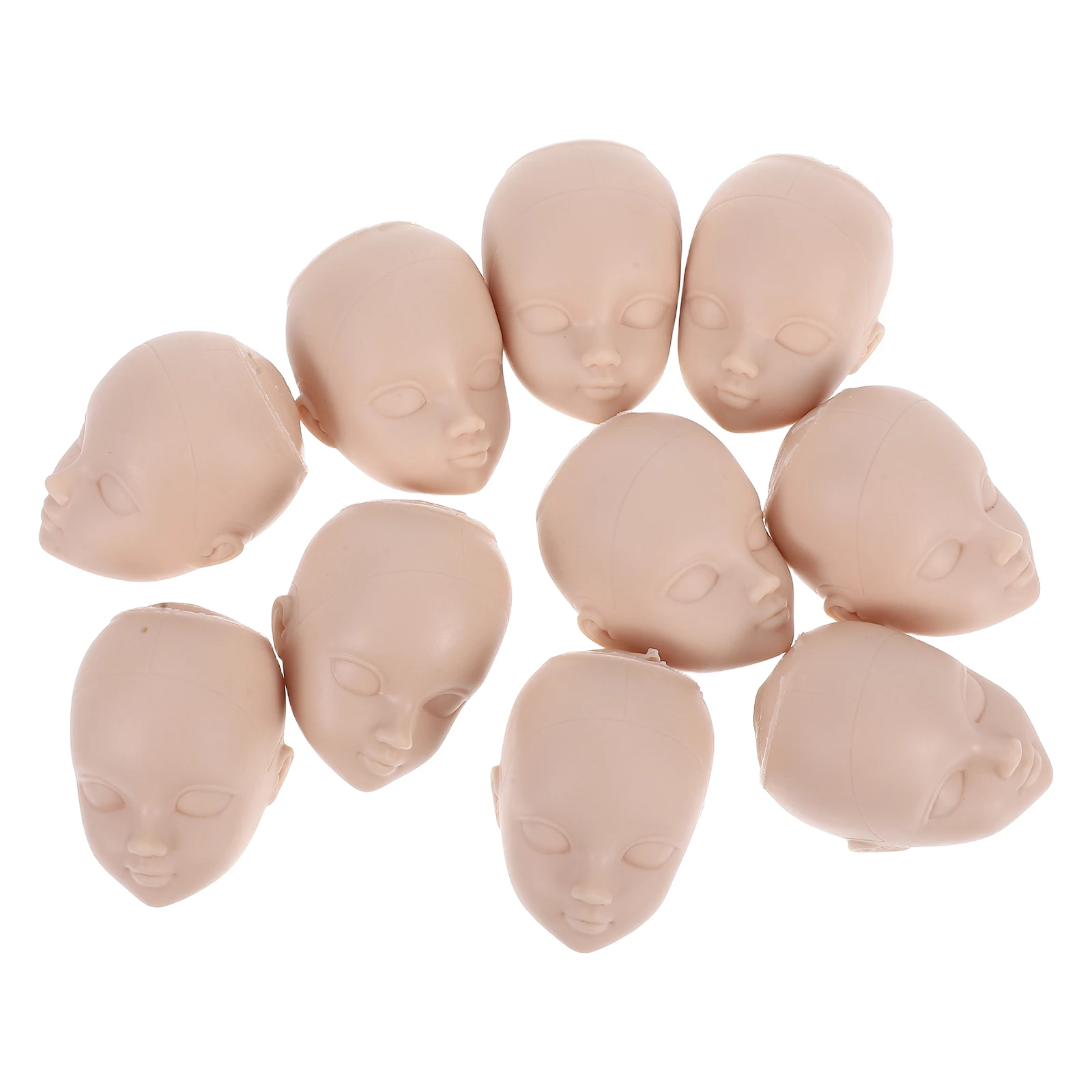 

10 Pcs Body Head Making Accessories Heads for Crafting Practice Makeup