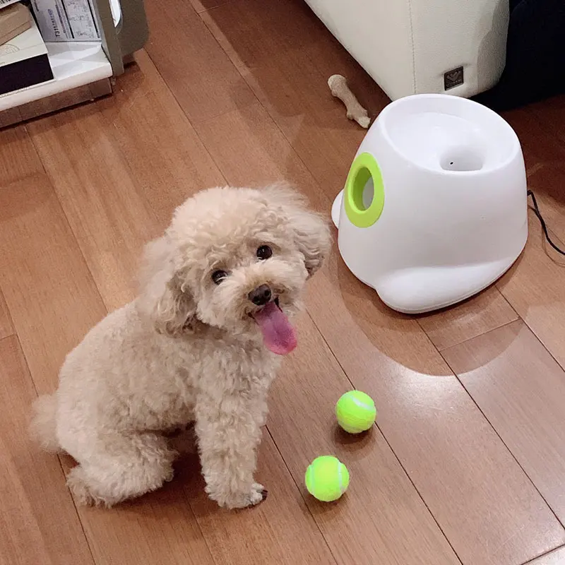 

Dog Toy Ball Tennis Launcher Automatic Throwing Ball Serve Pitching Pinball Machine Pet Throwing Ball Dog Border Collie Toy