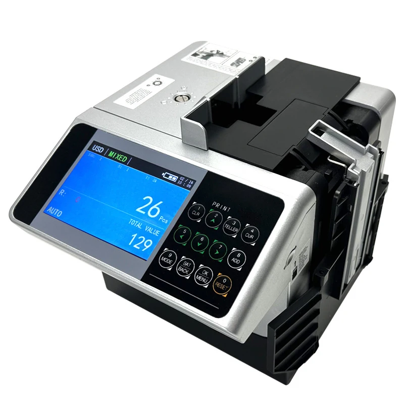 TRL/HKD/USD/EUR/GBP/THB/MXN Portable Rechargeable Money Counter Counting Machine Bill Note Mini Detector