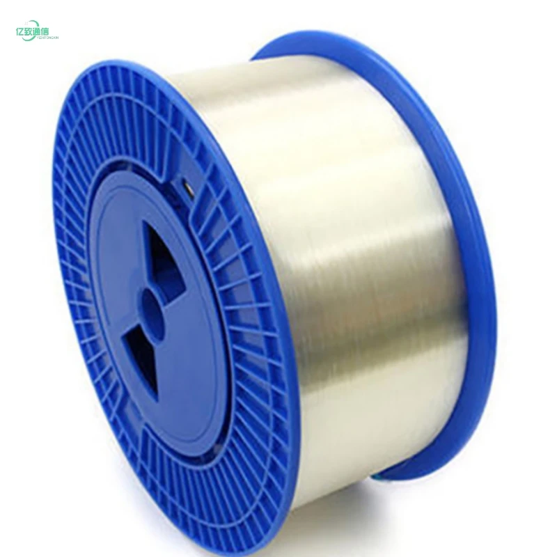 In Stock G657A2 Bare Optical Fiber Spool Single-mode 0.2mm 0.25mm 0.27mm FPV Barrel Fiber Optic Cable 50km