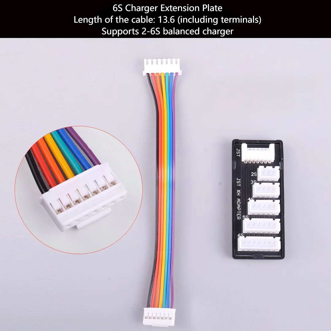 

2-6S Lithium Battery Charger Extension Board Adapter Board LiPo Balanced Charger Extension Adapter Cable