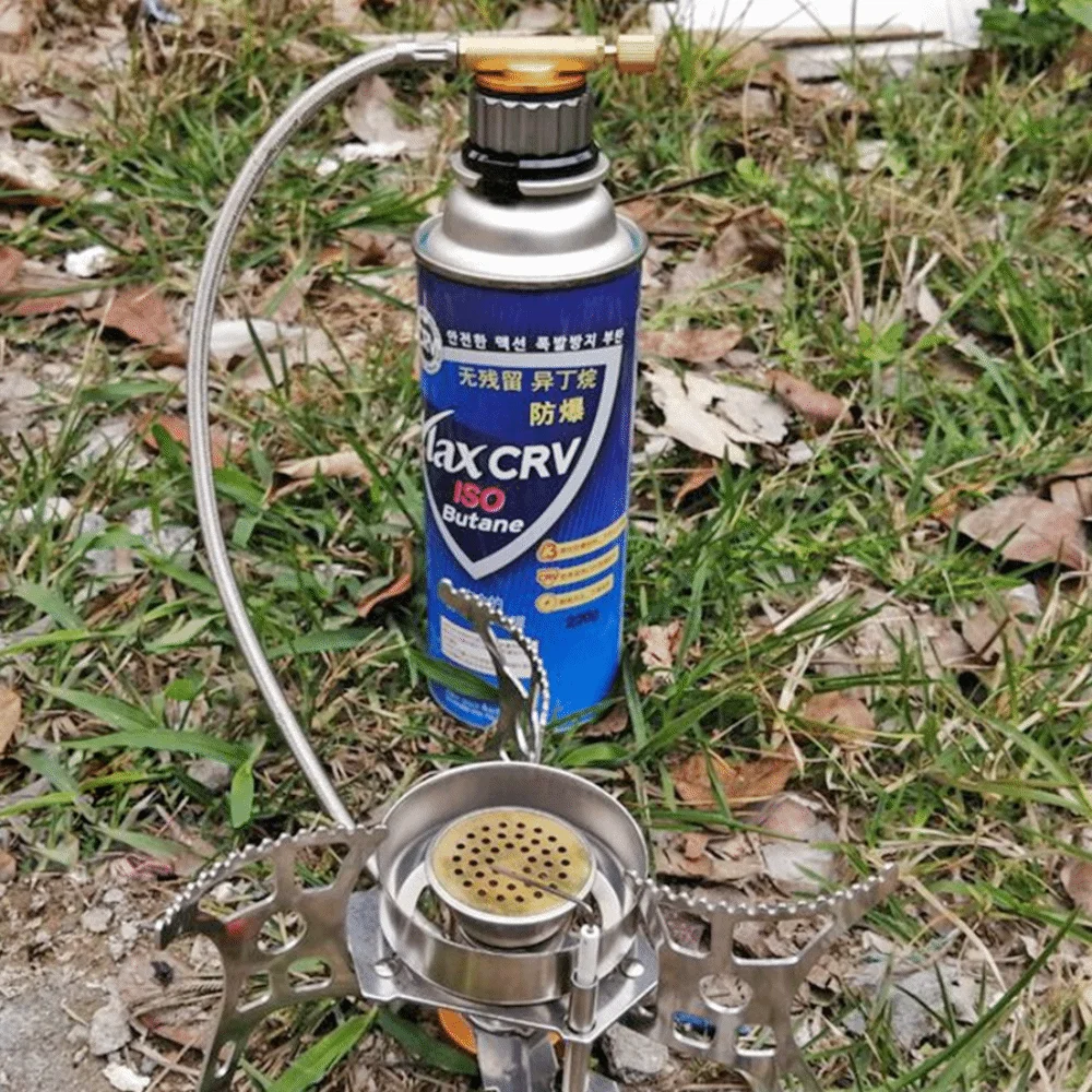 

Durable Aluminum Alloy, Copper Portable Gas Stove Windproof Foldable Camping Stove Lightweight Outdoor Stove Outdoor Camping