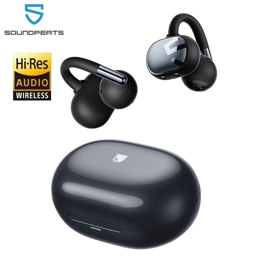 

Беспроводные наушники SoundPEATS Clip1 Open Ear с Bluetooth 5.4, поддержкой Hi-Res LDAC и Dolby Audio, удобные спортивные наушники с креплением на ухо, IPX5.