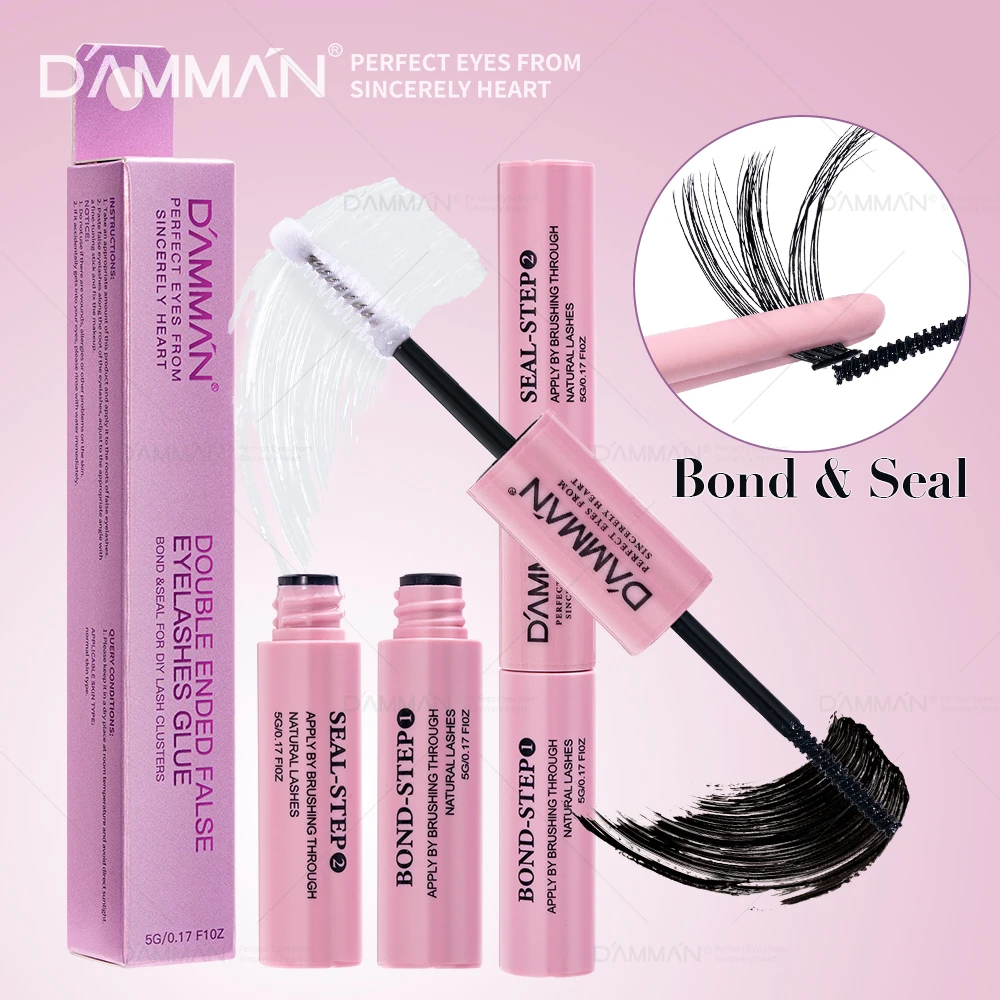 Lash Bond และซีลมาสคาร่ากันน้ําสําหรับขนตา Lasting Lashes เสื้อกันฝนกันน้ําเคลือบเครื่องมือแต่งหน้า