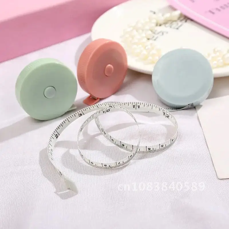 

1pc 150cm/60" Tape Measures Portable Retractable Ruler Children Height Ruler Centimeter Inch Roll Tape Mini Measuring Tools