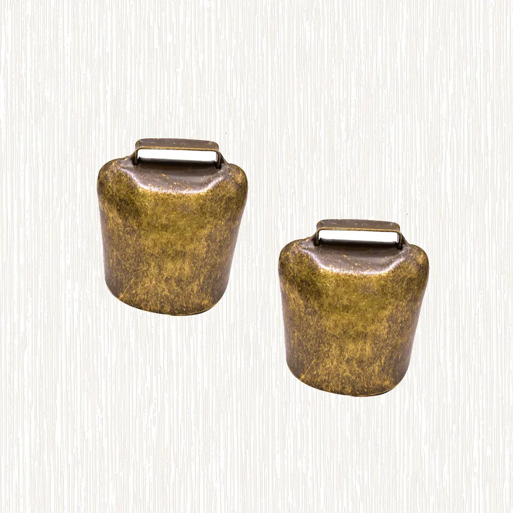 

2Pcs Small Durable Thickened Bells Animal Hanging Decor Sheep Horse Cow Farming Bell Anti-Lost Alarm Accessories