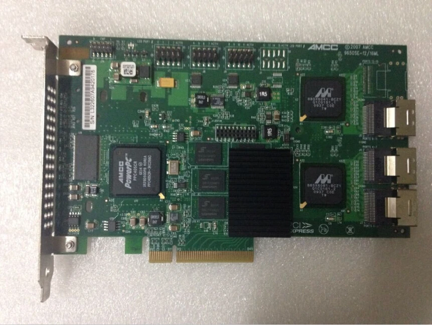 

3ware 9650SE-12ML 12-Port PCI-E SATA II RAID Controller RAID 0,1,5,6,10,50,JBOD