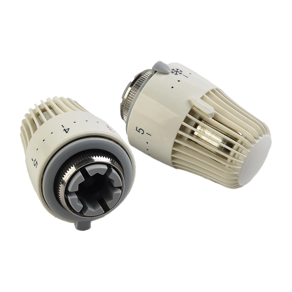 2pcs Thermostat Thermostatic Tools Valve Heads Accessories Antifreeze Brass Control M30 X 1.5 Radiator Replacement