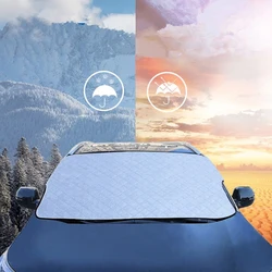 Car Windshield Cover Winter Sun Snow Ice Cover Waterproof Dustproof Anti-frost Anti-fog UV Protection Snow Cover Car Accessories