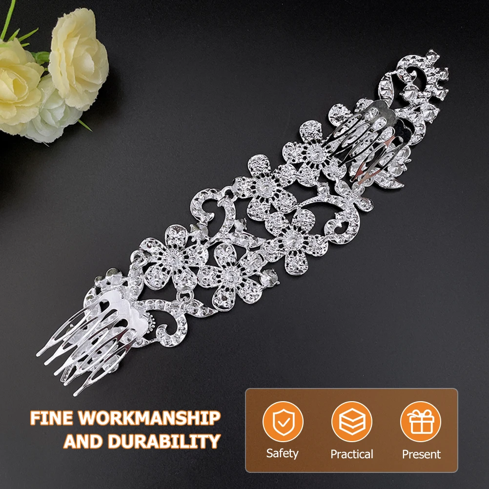 

Crystal Hair Comb Rhinestone Combs Bride Rhinestones Accessories Bridal Side Wedding