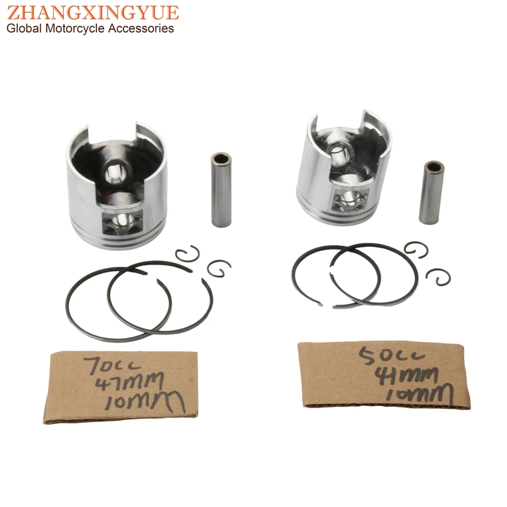 41mm 47mm Piston Kit For TGB 101R 101S 203 303R Acros Tec Delivery F409 Laser 5 R50X 50cc 2T AC Scooter Engine Parts