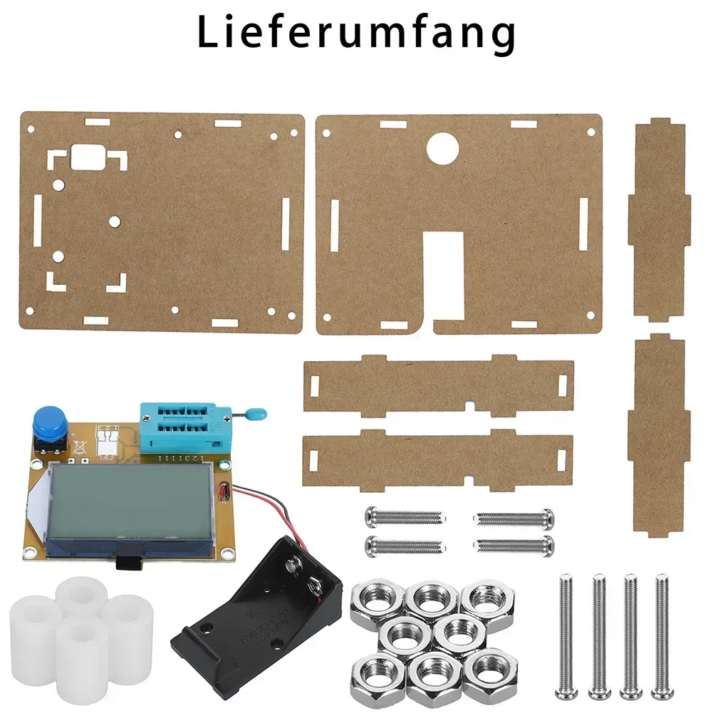 For DIY Electronics LCR-T4 Digital Transistor Tester Digital Transistor Tester With Case Capacitors Diodes MOSFET Regulator