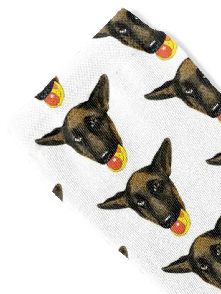 Adorable German Shepherd Stickers Socks golf with print sport Ladies Socks Men's