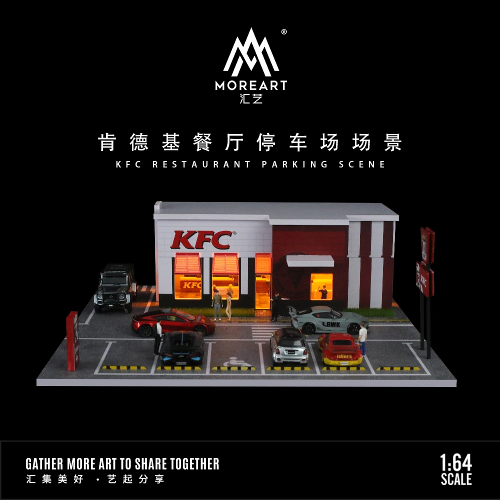 MoreArt 1:64 Restaurant Shop Assembling Scene Scene Model