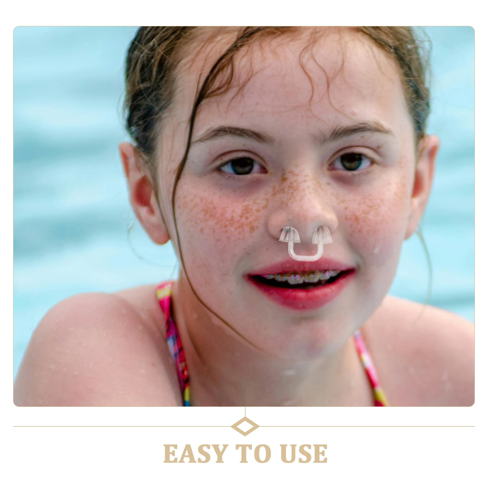 

Swimming Nose Plugs for Kids Clear PVC Nose Clip Lightweight Portable Safe Comfortable Use in Pool Beach Or Water Play