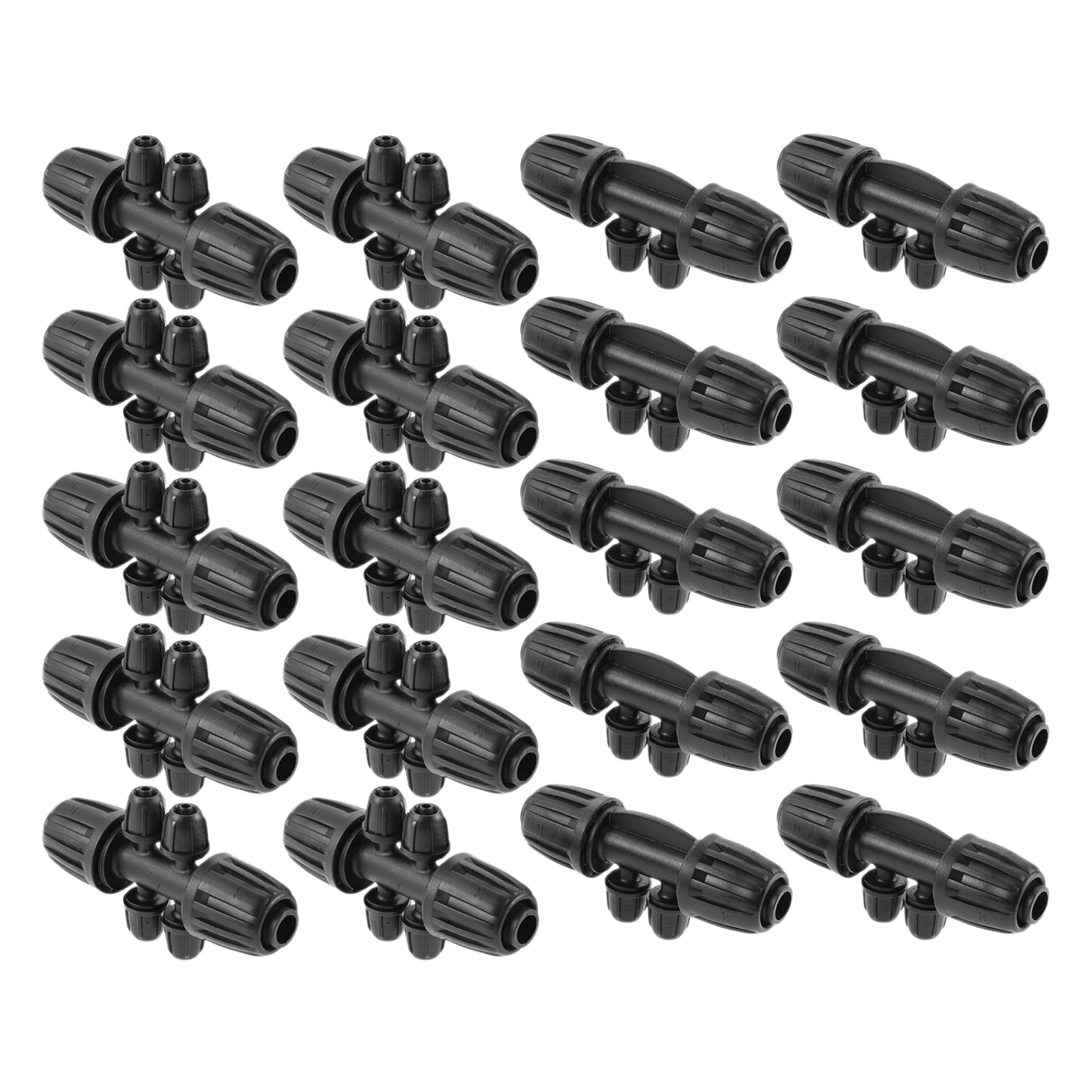 20Pcs 1/2 Inch to 1/4 Inch Drip Irrigation Kits For 16 mm Barbed Tea 4-Way 6-Way for Garden Farm Lawn Greenhouse Agricultural
