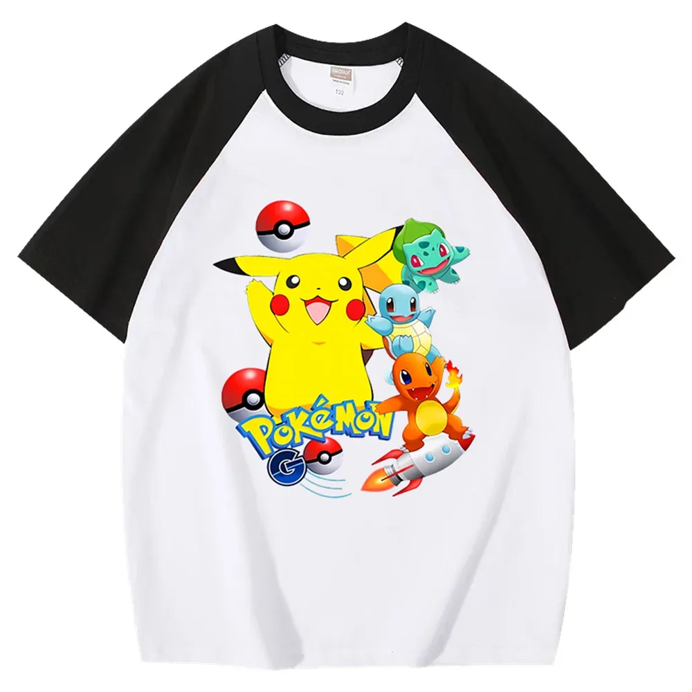 

Hot-selling Luxury Children's Printed T-shirts and Summer Anime Pikachu Graphic Fashionable Children's T-shirt Tops