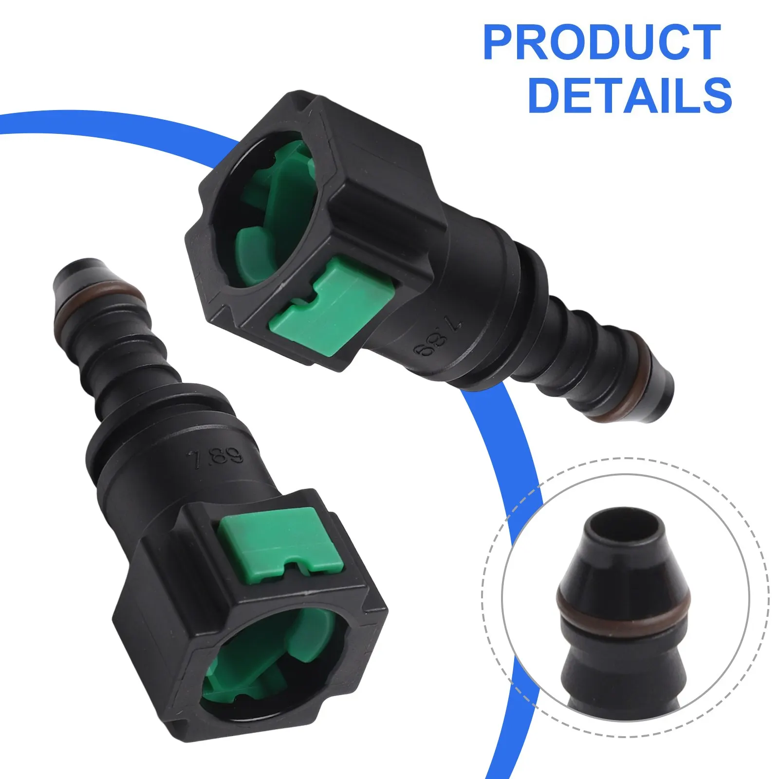 Fuel Transfer System Female 5 16 SAE Plastic Fuel Connector 5 16 Fuel Hose Fuel And Gas Compatible Connector For 5 16 Hose