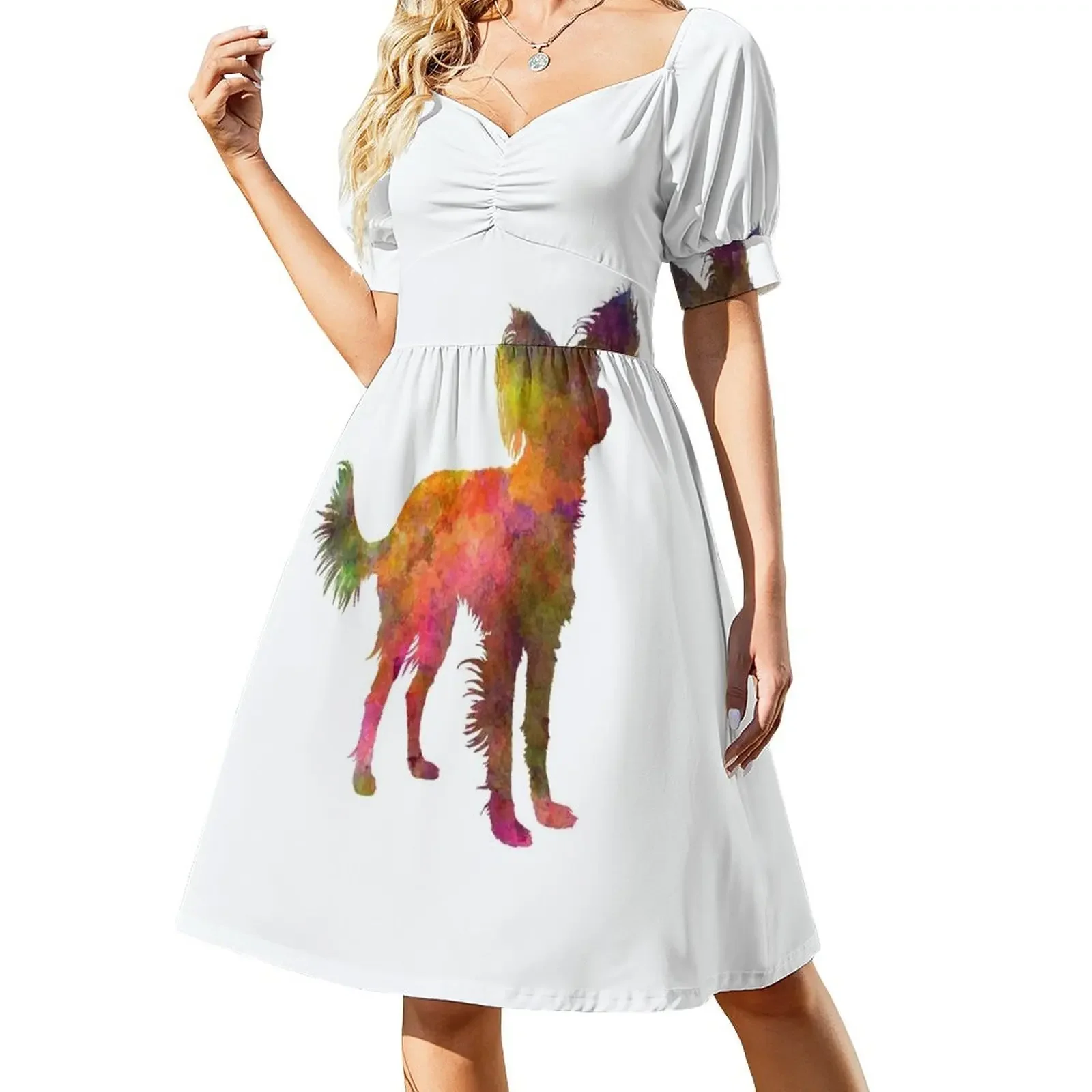 Russian Toy 02 in watercolor Short-Sleeved Dress party dresses woman birthday dresses for women