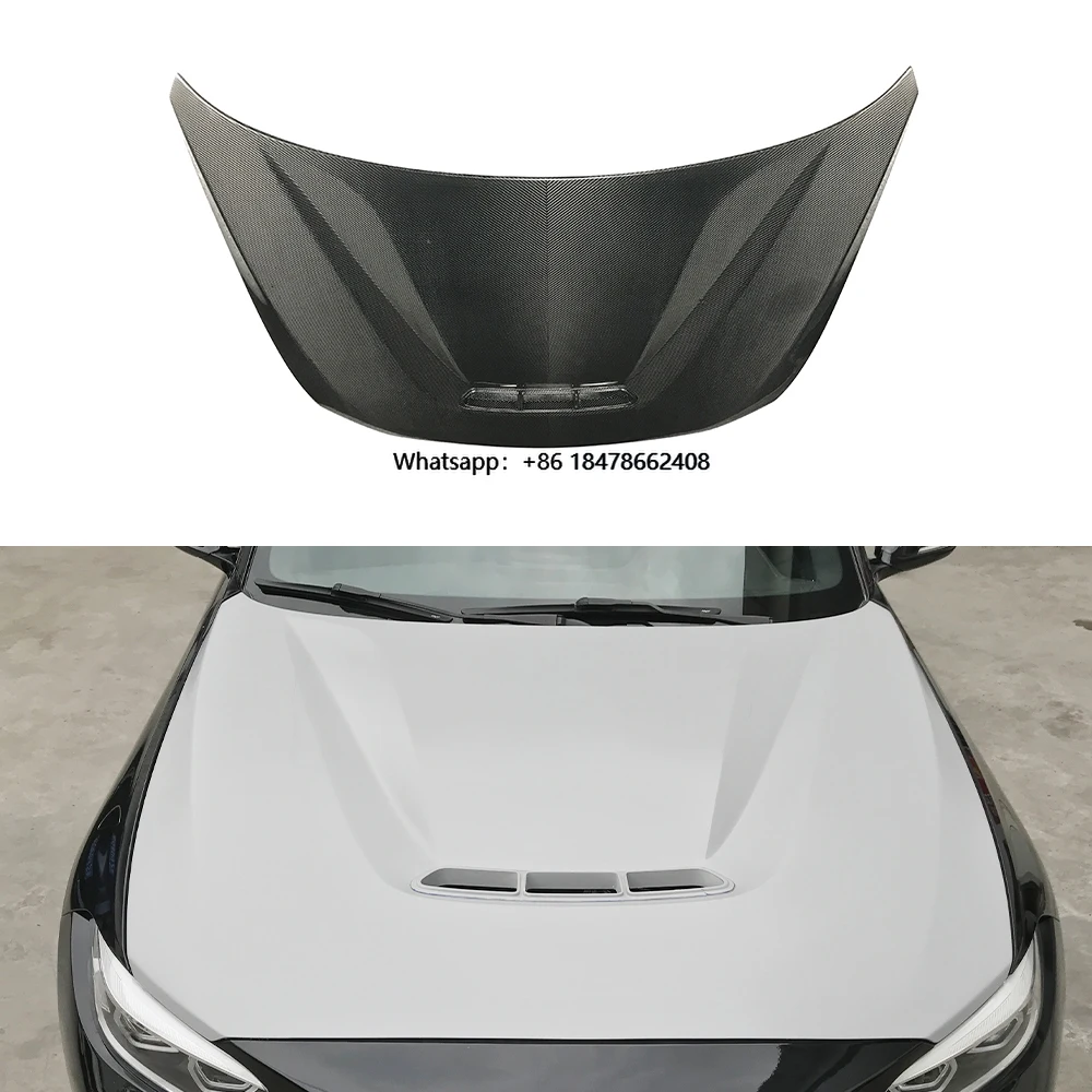 OEM Dry Carbon Fiber Body Accessories  CS Style Engine Hood Boonet for  M2 M2C Front Bumper Cover