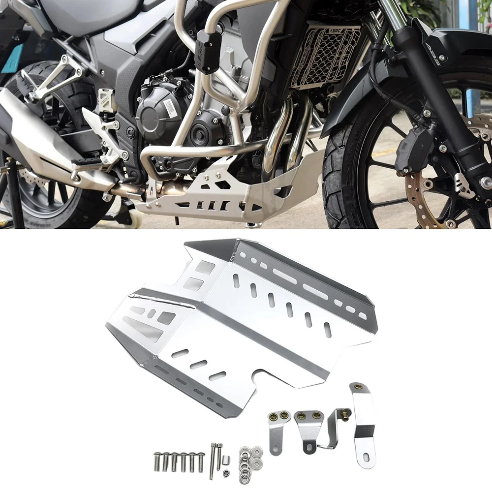 

For Honda CB500X CB 500X CB400X 2019 2020 2021 Motorcycle Engine Protection Cover Chassis Under Guard Skid Plate Silver