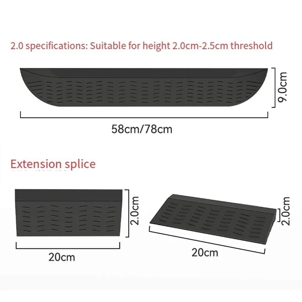 New Threshold Strips Slope Bar Full-angle Slope High Quality Material Multi Module Silica Gel Various Sweeping Robots