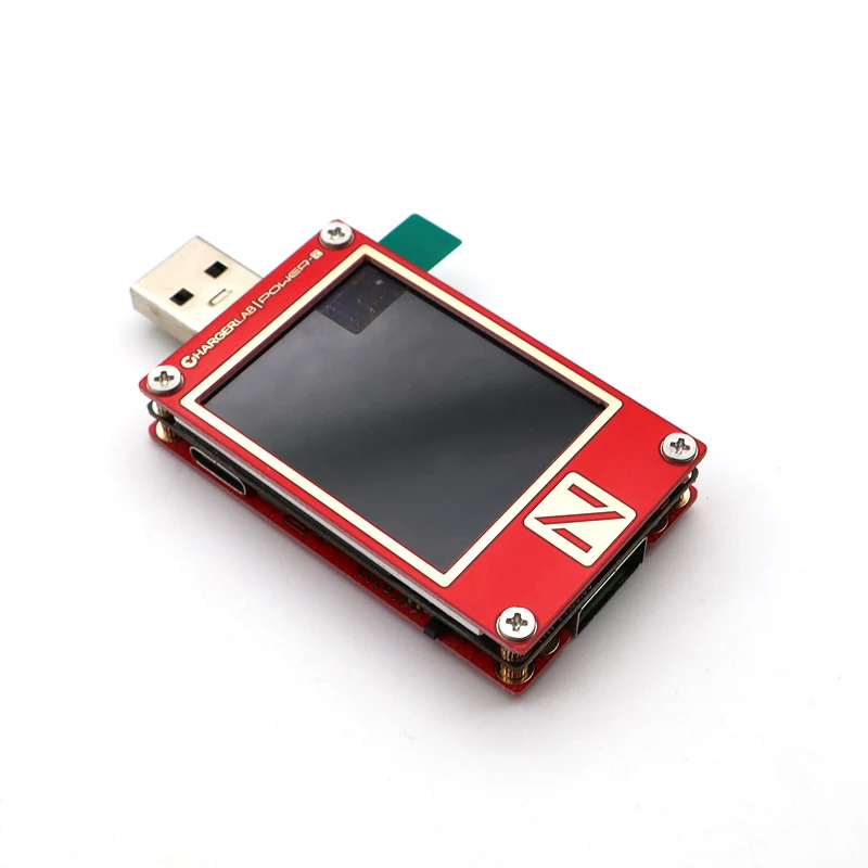 ChargerLAB Power-Z USB KT002 PD Tester Strumento di decezione della tensione Schermo Strumento di test di potenza e capacità per rilevamento di gravità