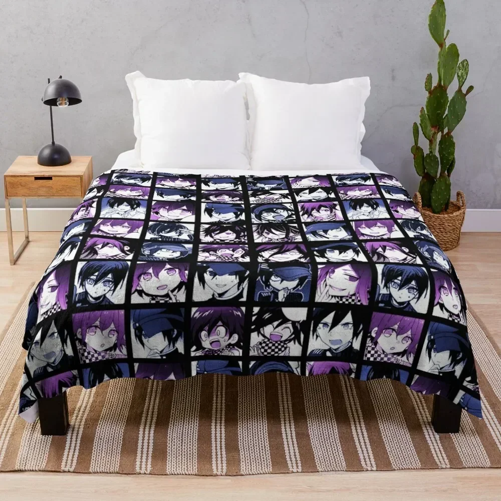 Shuichi and Kokichi Manga Collection (Colored) Throw Blanket Shaggy Giant Sofa Thins Blankets