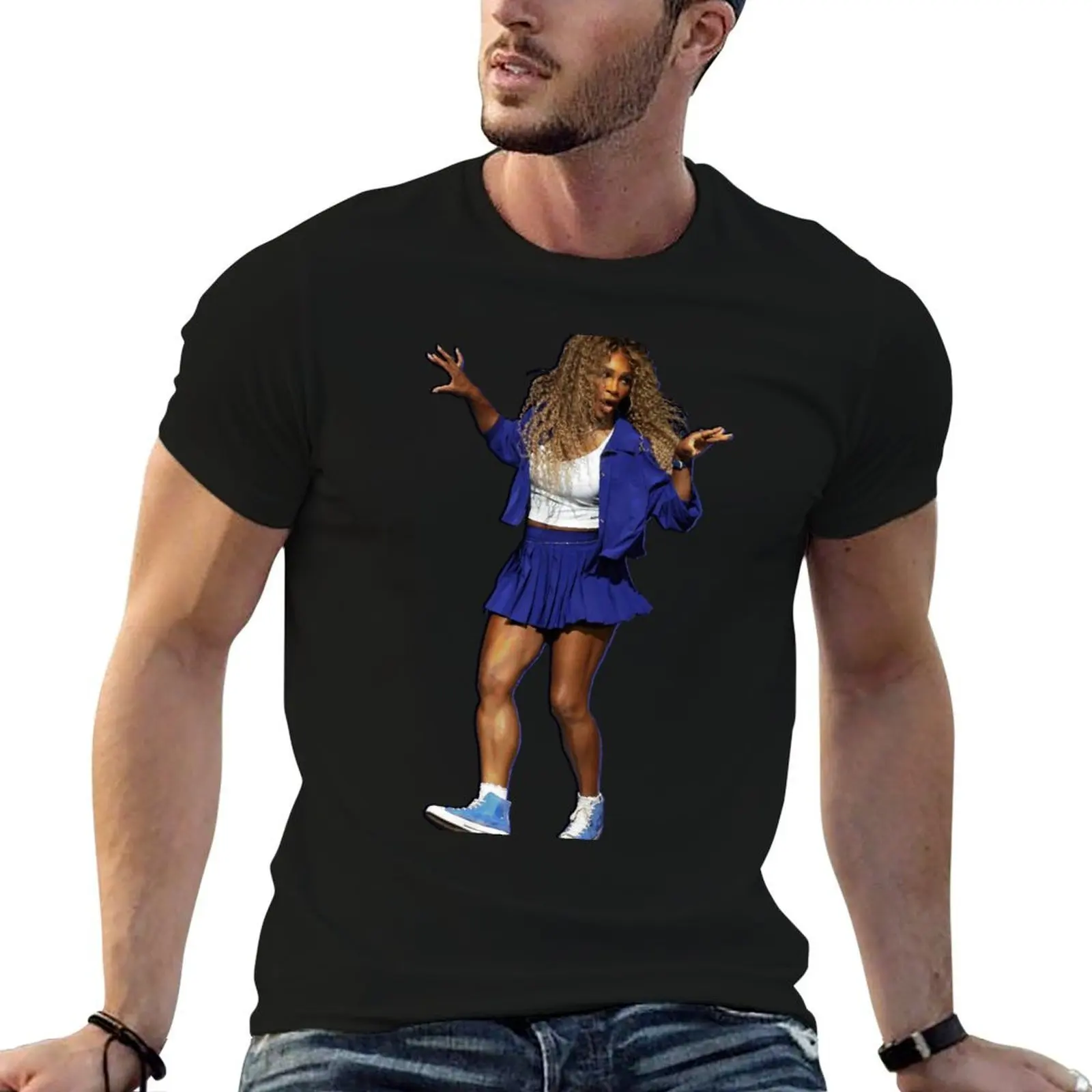 

Serena Williams crip walk at Superbowl Half-Time T-Shirt t shirts cotton 100% t shirt man luxury T-Shirt